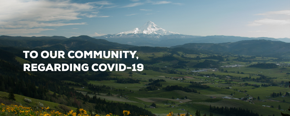 TO OUR COMMUNITY, REGARDING COVID-19